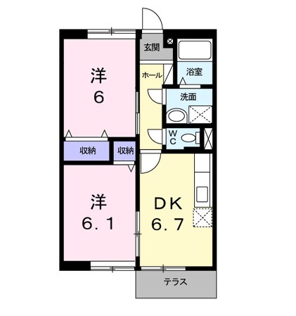 コーポ樹の物件間取画像